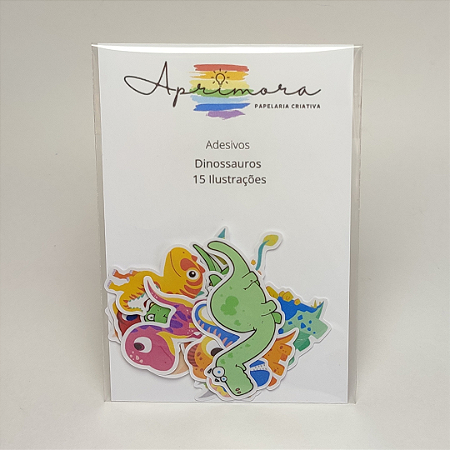 Adesivos Dinossauros - 15 Ilustrações diferentes