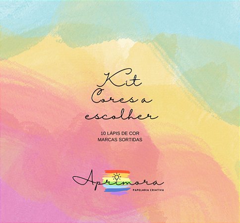 Kit de Lápis de Cor - 10 Lápis de Cor - Várias Marcas - Cor a escolher