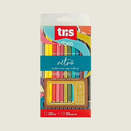 1 (UM) Lápis de Cor (UNIDADE/ AVULSO) Retrô - Vibes - Combinações Inspiradoras - Tris