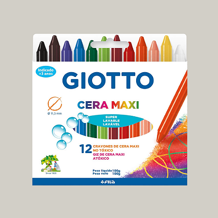 1 (UM) Giz de Cera - Maxi – Diâmetro 11 mm – Giotto