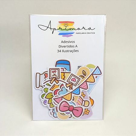 Adesivos - Divertidos A - 34 Ilustrações diferentes