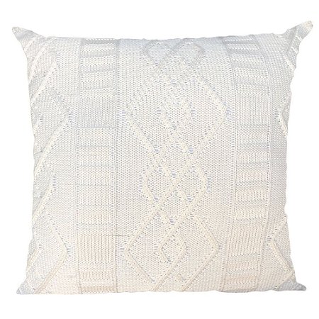 Almofada De Tricot Branca