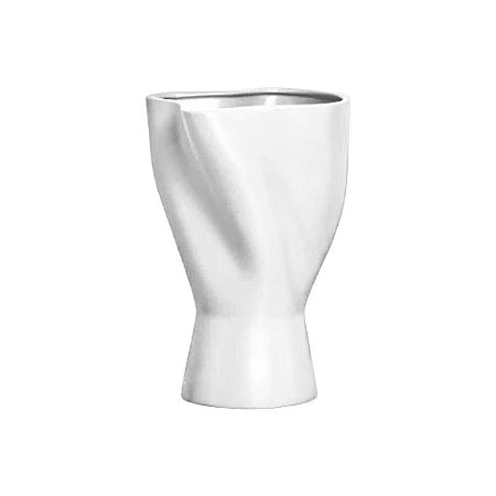 Vaso Ísis De Cerâmica Branco P