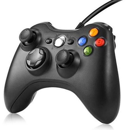 Controle Com Fio Para Xbox 360 Notebook Computador Pc 360