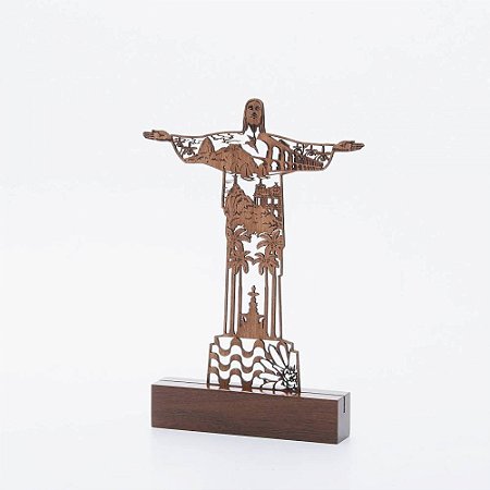 ESCULTURA CRISTO EM MADEIRA TAMANHO M