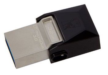 Pen Drive 32GB Kingston DT Micro Duo USB e Micro USB3.0 - DTDUO3/32GB
