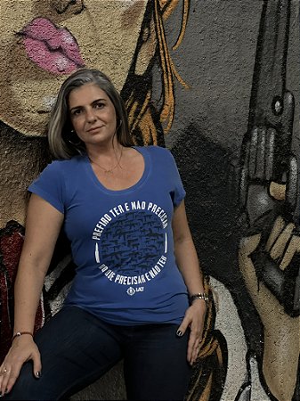 Baby Look IAT Melhor Ter Azul