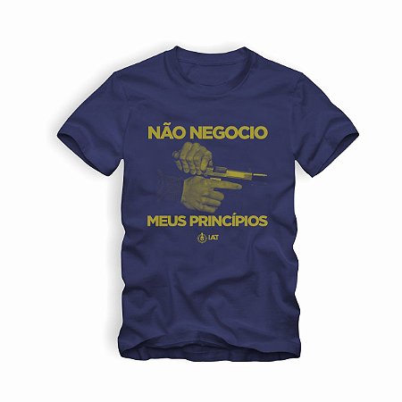 Camiseta IAT Não Negocio Azul