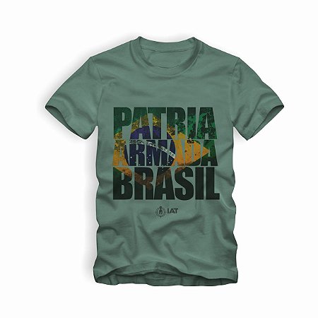 Camiseta IAT Pátria Armada Brasil Verde