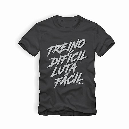 Camiseta IAT Treino Difícil Luta Fácil Preta