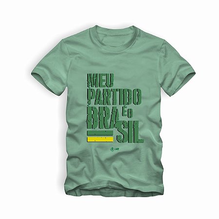 Camiseta IAT Meu Partido é o Brasil Verde
