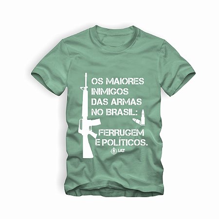 Camiseta IAT Ferrugem e Políticos Verde
