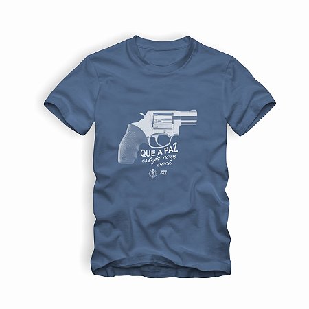 Camiseta IAT Que a Paz Azul
