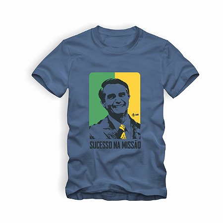 Camiseta IAT Bolsonaro Azul