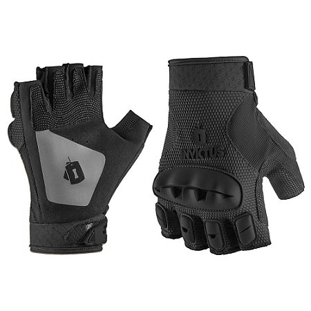 LUVA TÁTICA MEIO DEDO ROCKY PRETA INVICTUS TAM G