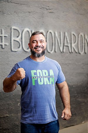 Camiseta IAT Fora Descondenado Azul