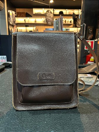 BOLSA IAT TIRACOLO QUADRADA MARROM