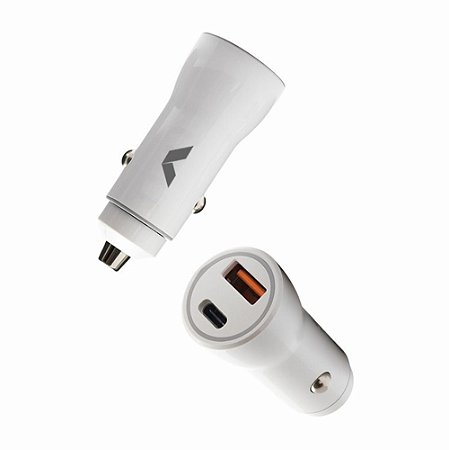 Carregador Veicular Turbo USB - Tipo C