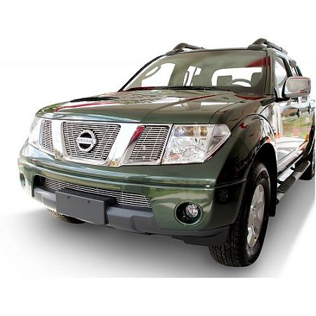 Sobre grade Frontier 2009 a 2012 em  inox 4 peça Darta modelo tradicional