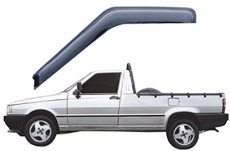 Calha chuva Fiorino antiga acrilica TG Poli