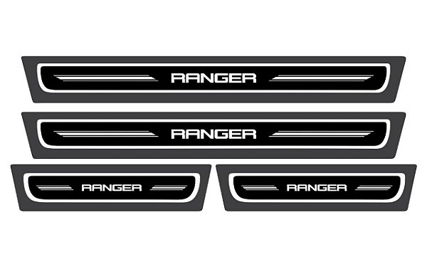 Soleira porta resinada Ranger com fundo preto