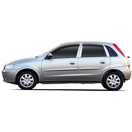 Calha de Chuva Corsa Hatch Sedan 2003 em Diante 4 Portas Marçon