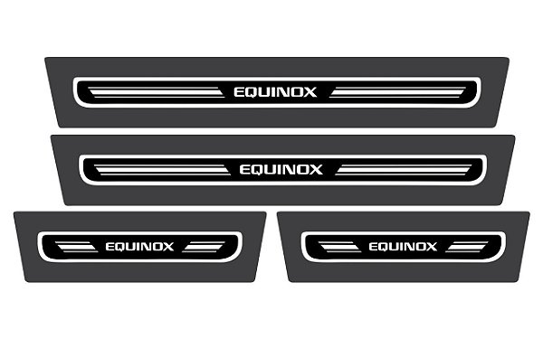 Soleira porta resinada Equinox com fundo preto