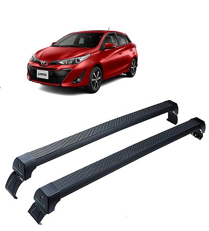 Rack Yaris em Aluminio Long Life Sports Cor Preto