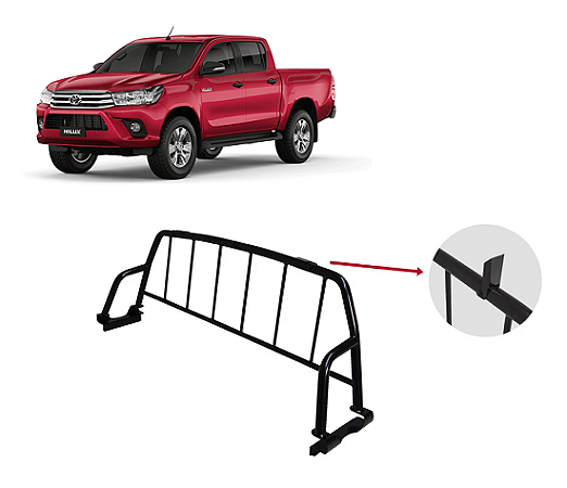 Santo antonio Hilux 2016 diante preto cabine dupla utilitario