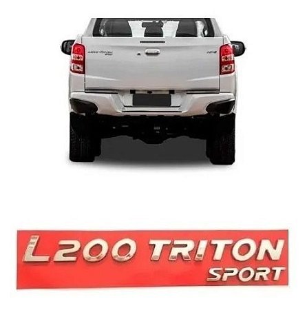 Emblema L200 TRITON SPORT Cromado Da L200 Triton 2017 diante