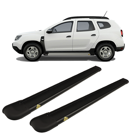 Estribo Duster 2020 em diante em aluminio preto Personal