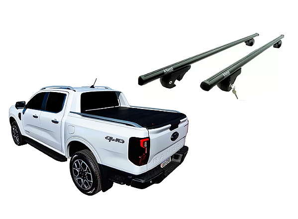 Rack para Caçamba Ranger 2024 em diante Limited Kiussi Preto