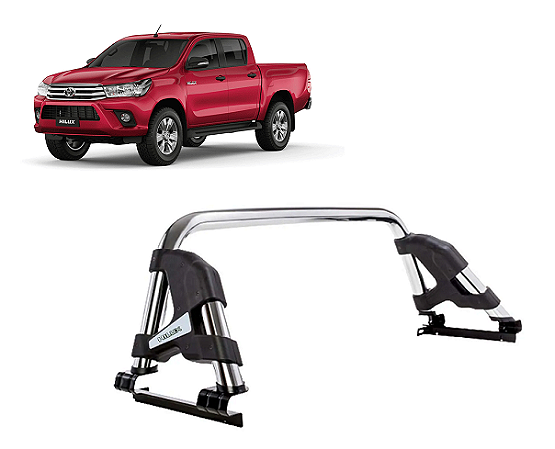 Santo Antonio Hilux 2016 diante cromado Premiere Sport CCF