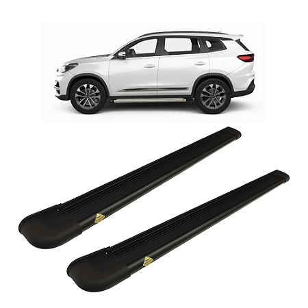 Estribo Tiggo 8 a combustão em aluminio Preto Personal