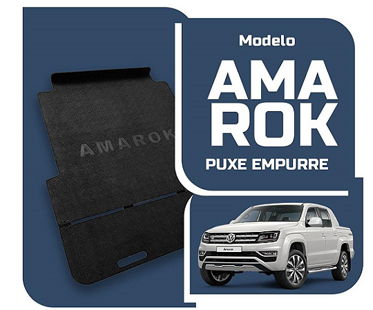 Tapete caçamba Amarok CD puxe empurre com dobradiça