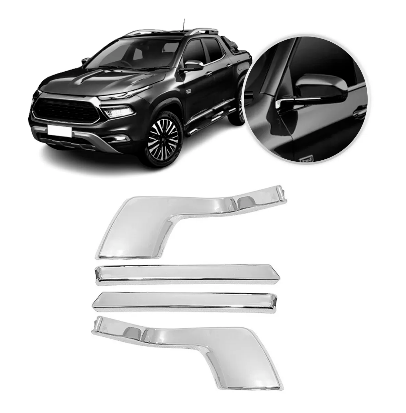 aplique cromado base retrovisor Fiat Toro (Par)