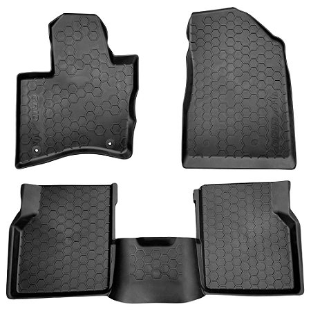Tapete Toro moldado 5 peças preto