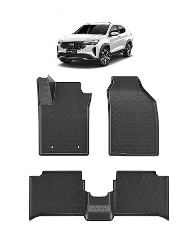 Tapete Fastback moldado 5 peças preto