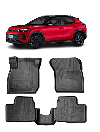 Tapete Tera VW moldado 5 peças preto