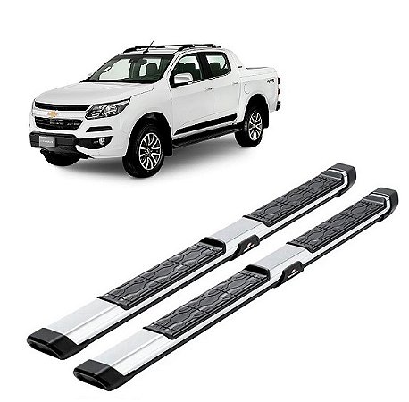 Estribo S10 2013 em diante em aluminio cromado Keko My Road