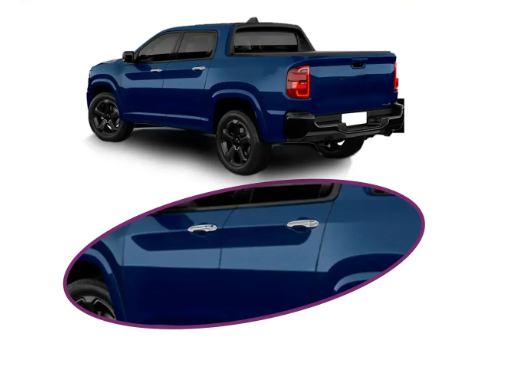 Capa maçaneta cromada Rampage jogo para as 4 portas