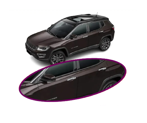 Capa maçaneta cromada Commander jogo para as 4 portas