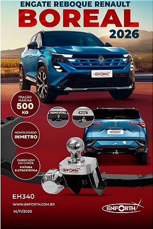 Engate Renault Boreal com ponteira fixa - Linha Transbike