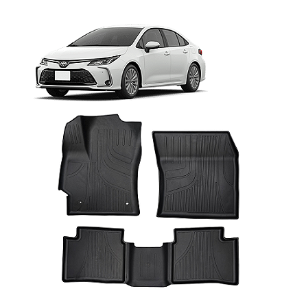 Tapete Corolla 2020 em diante moldado 5 peças preto