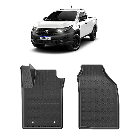 Tapete Strada 2021 em diante cabine simples moldado 2 peças preto