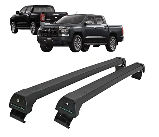 Rack L200 Triton 2025 em diante Em Aluminio Long Life Sports Cor Preto