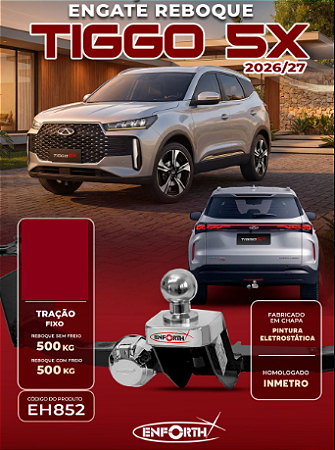 Engate Tiggo 5X 2027 em diante Enforth com ponteira fixa