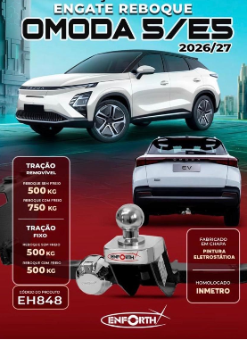 Engate Omoda 5 2026 em diante com ponteira fixa