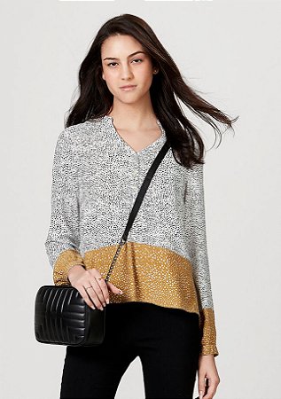 camisa viscose feminina hering