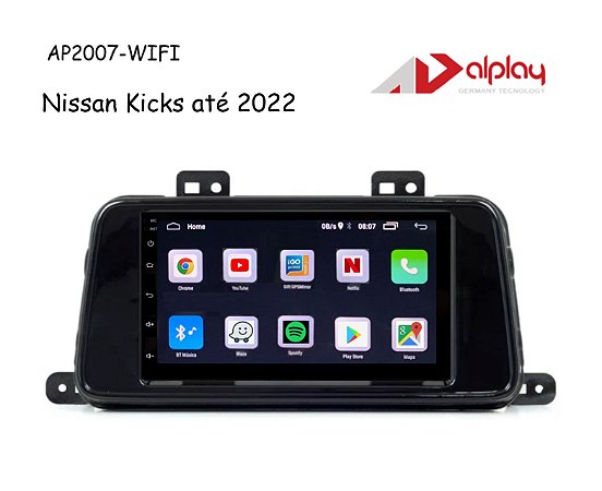 Central Multimidia Nissan Kicks até 2022 Android Alplay AP2007-WIFI - 7 polegadas